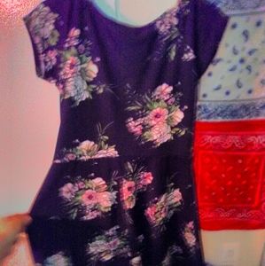 Cute flower print dress